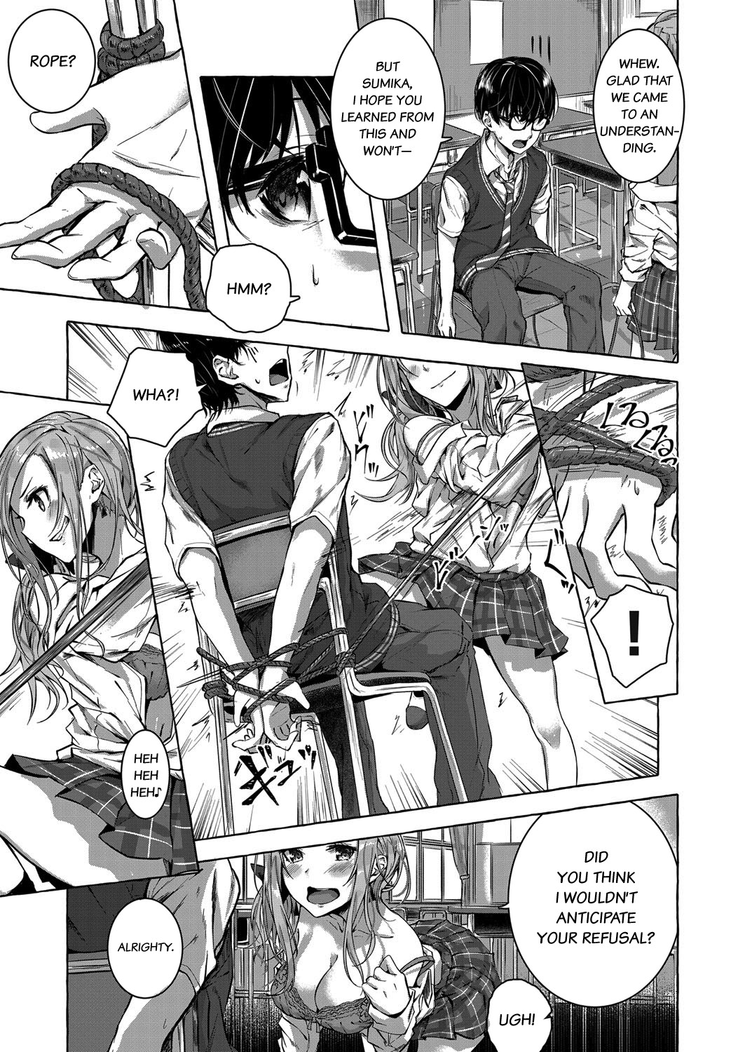 Hentai Manga Comic-The Man Whose Virginity Was Stolen In a Rape By his Childhood Friend / Slutty Blonde Gal-Read-3